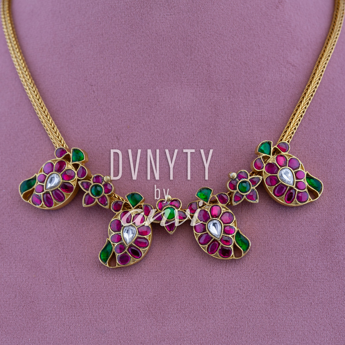 DVNYTY 925 Silver 4pc Mango Necklace