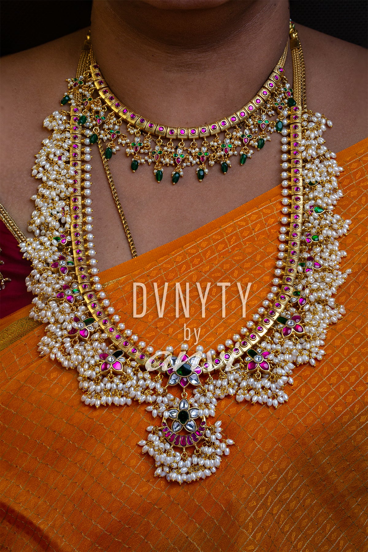 DVNYTY 925 Silver Guttapusala Long Haaram