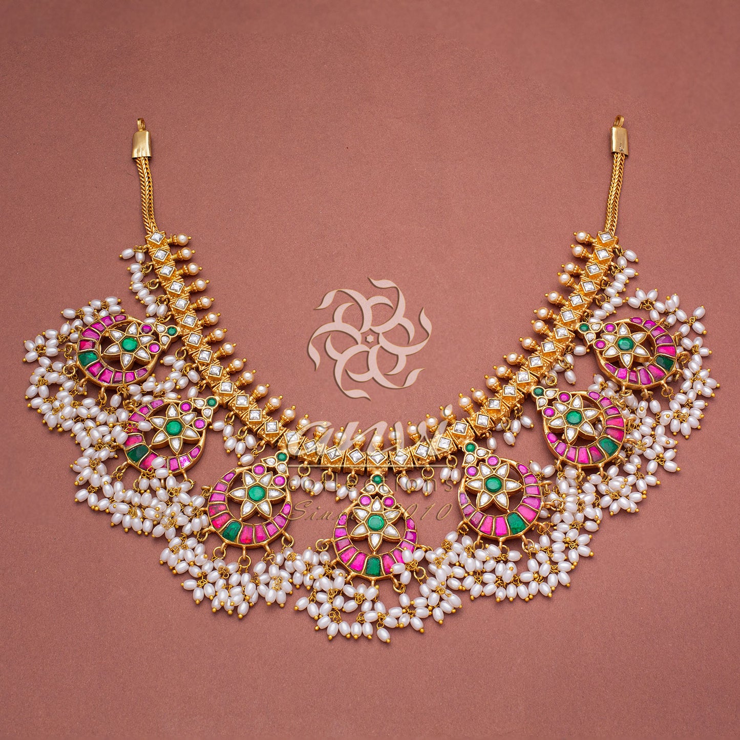 Chandbali Guttapusala Short Necklace