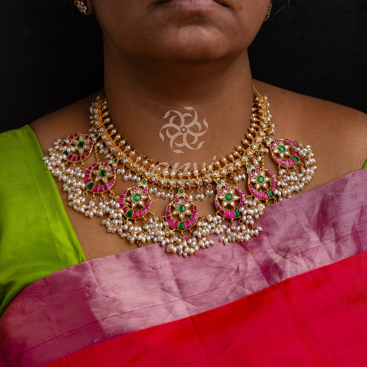 Chandbali Guttapusala Short Necklace