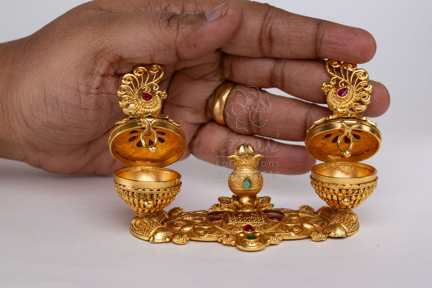 Kalasham Double Kumkum Box
