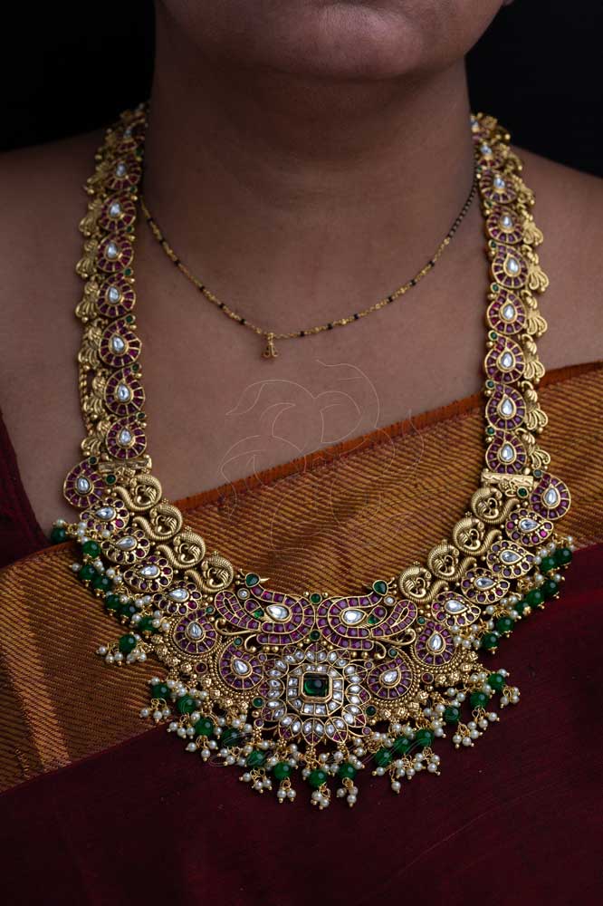 Kempu Mango Fusion Bridal Set