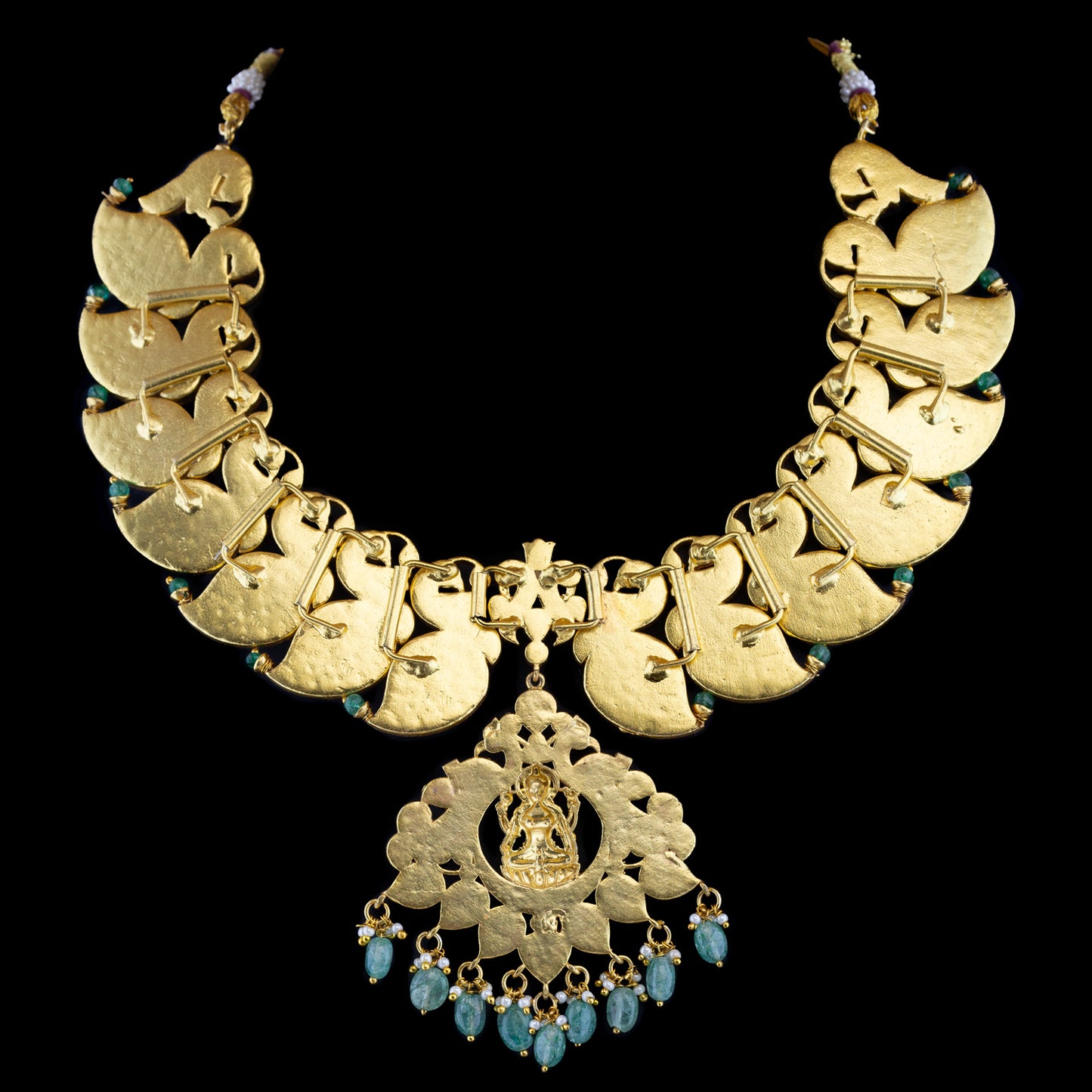 Hamsa Mango Necklace in jadau kundan