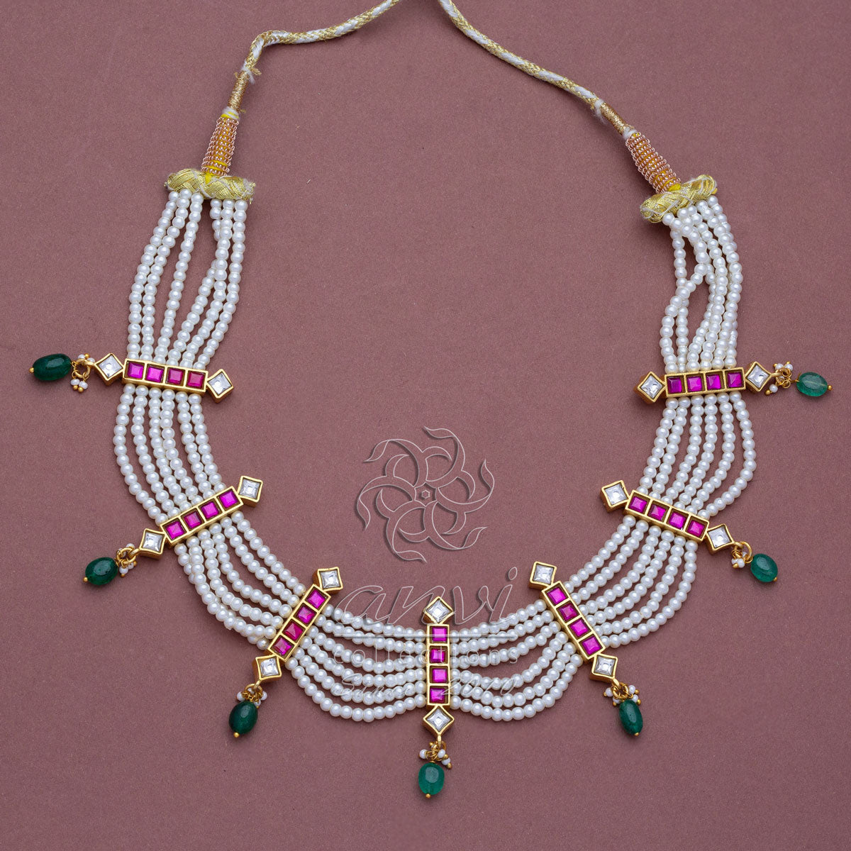 6-Line Pearls Choker