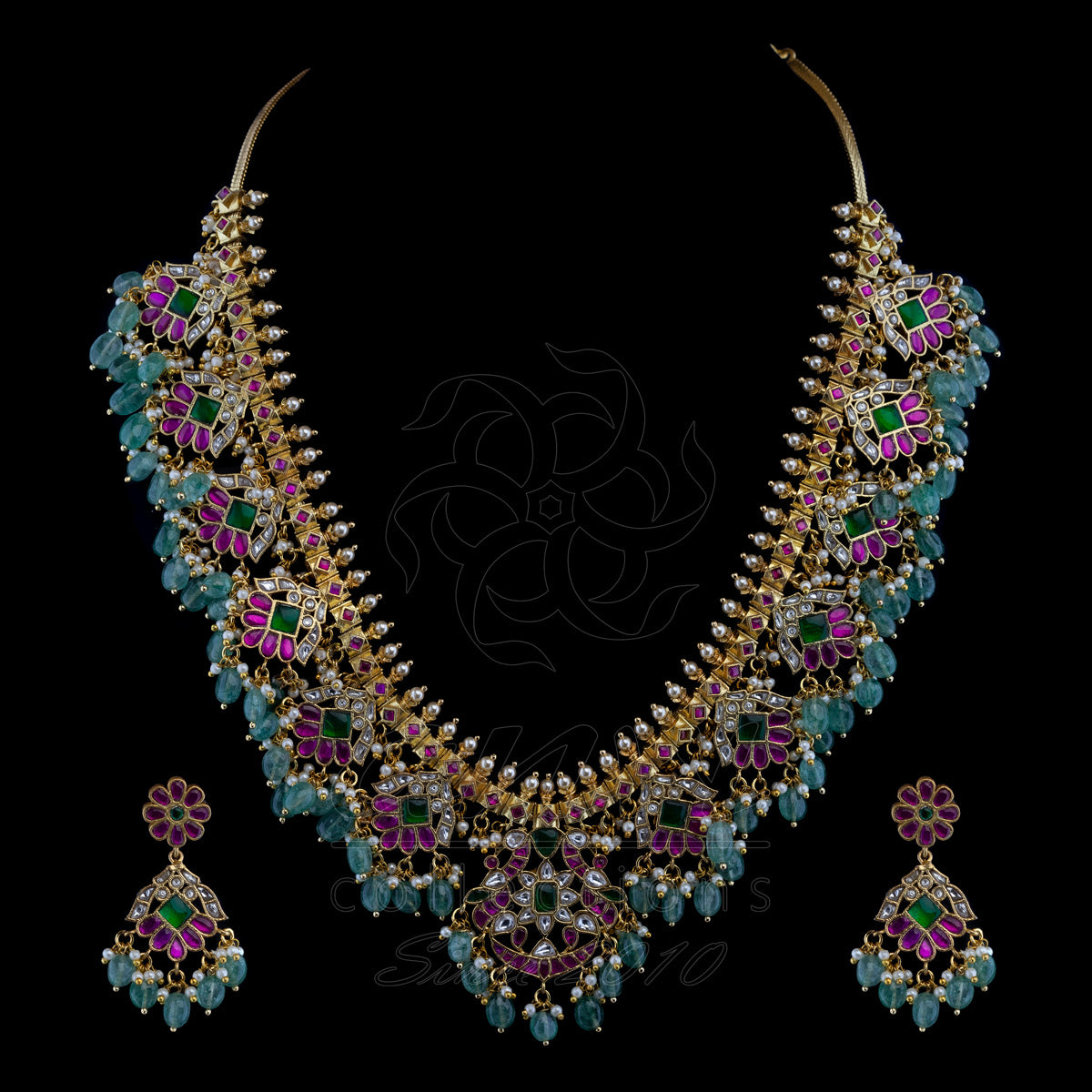 Strawberry Beads Guttapusala Necklace