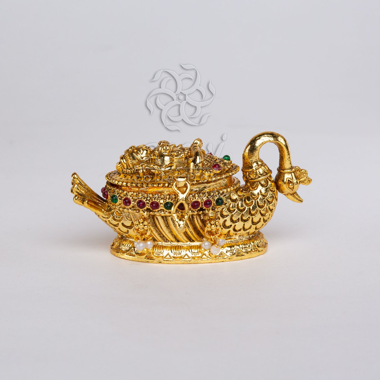 Swan Bent Kumkum Box