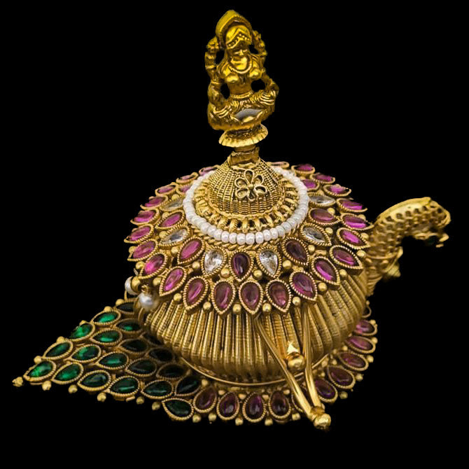 Peacock Long Kumkum Box