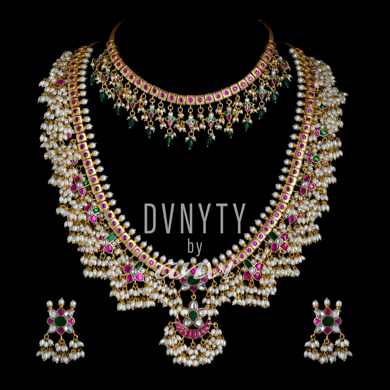 DVNYTY 925 Silver Guttapusala Long Haaram