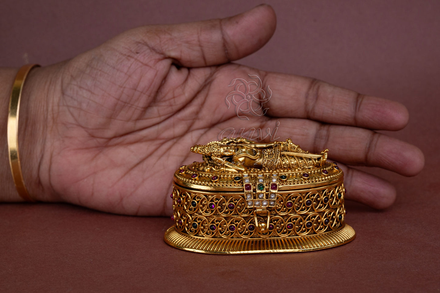 Large Vishnumurthy Kumkum Box