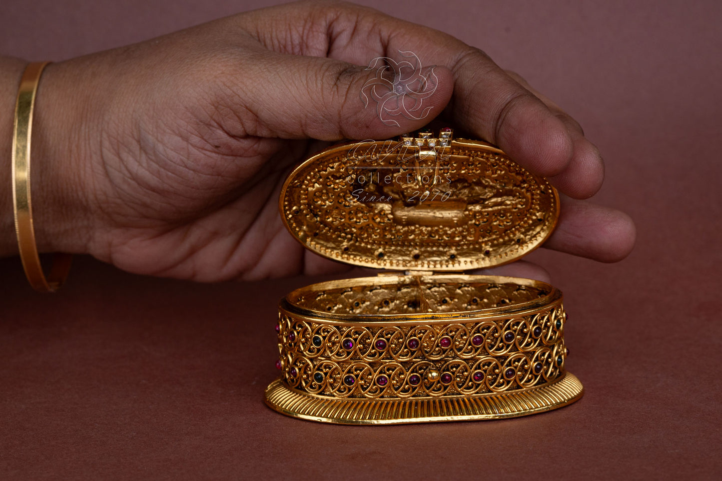 Large Vishnumurthy Kumkum Box