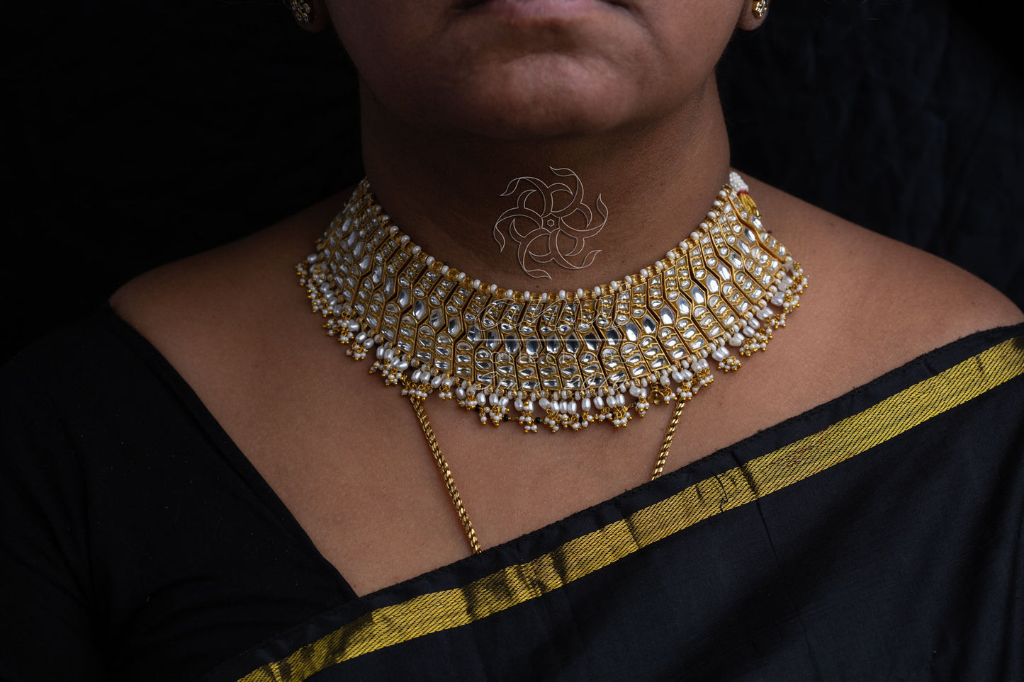 White Stones Bridal Combo Set - 3