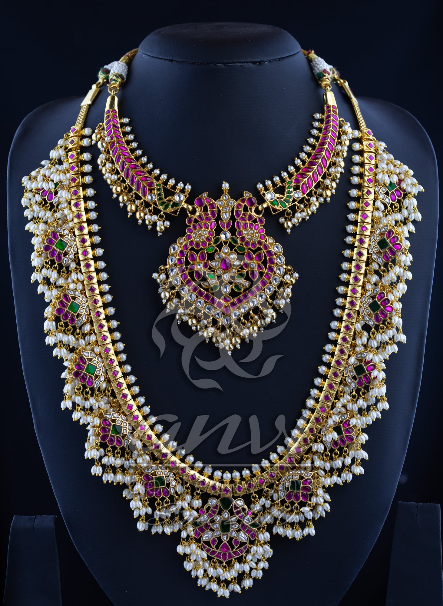 jadau kundan bridal combo sets