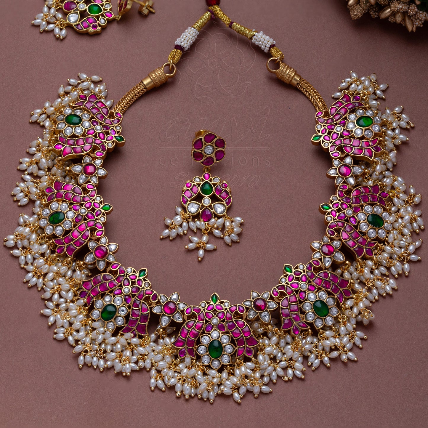 Lotus Guttapusala Choker style neckpiece