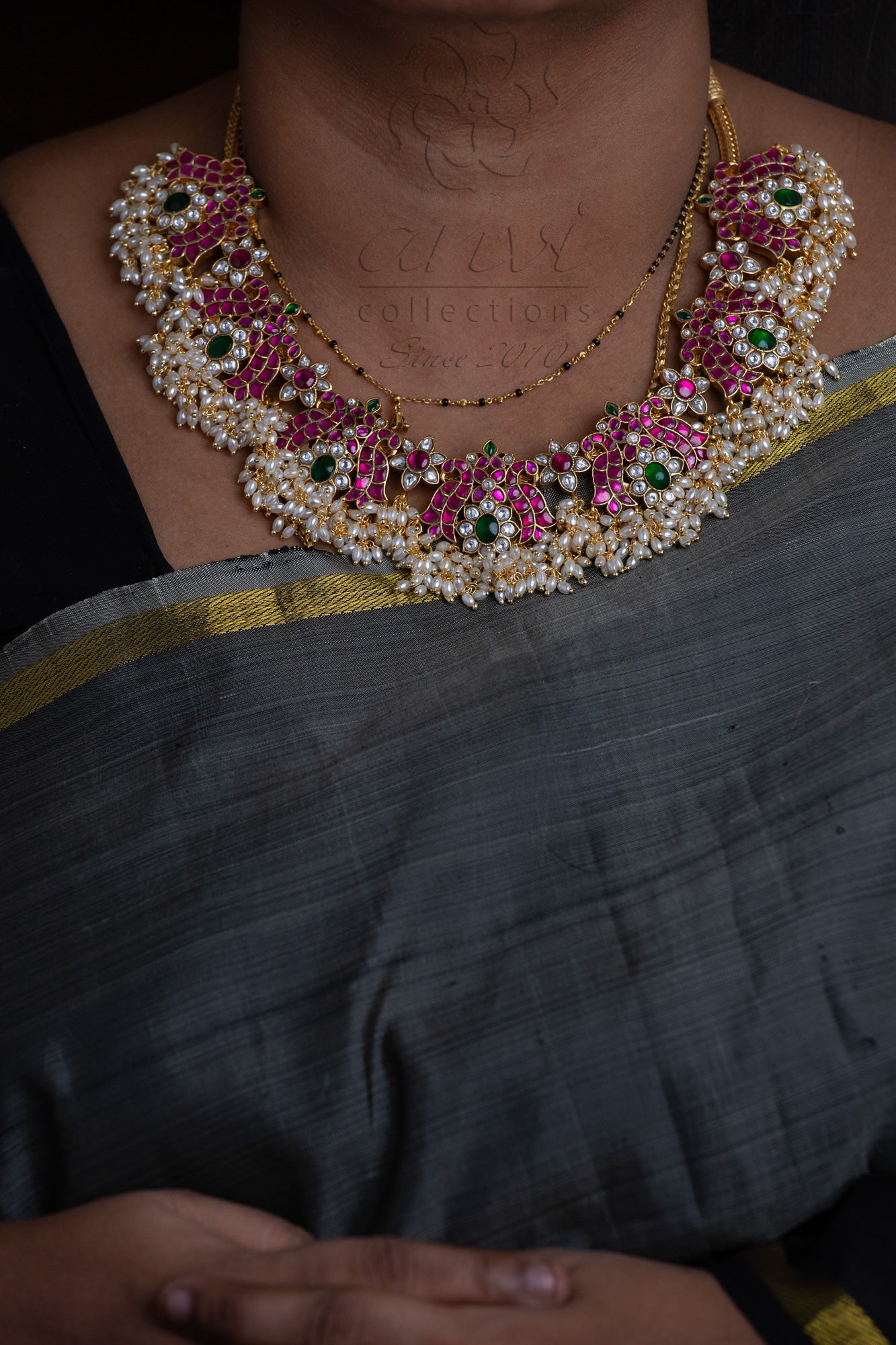 Lotus Guttapusala Choker style neckpiece