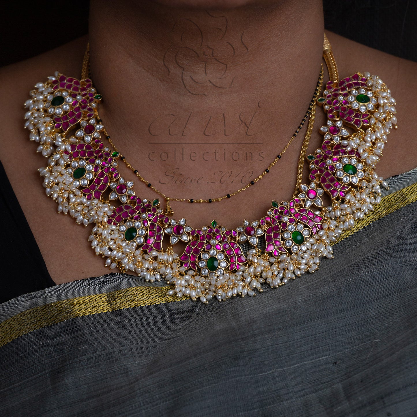 Lotus Guttapusala Choker style neckpiece