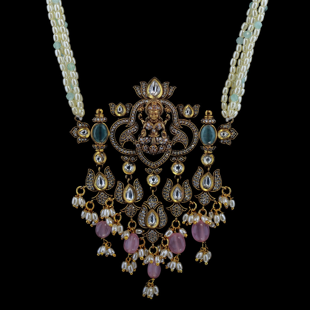 Lakshmi Pearls Victorian Necklace Set