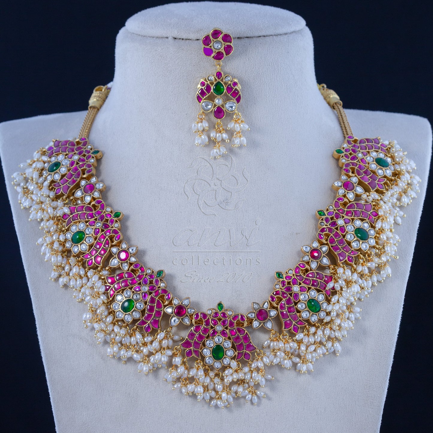 Lotus Guttapusala Choker style neckpiece