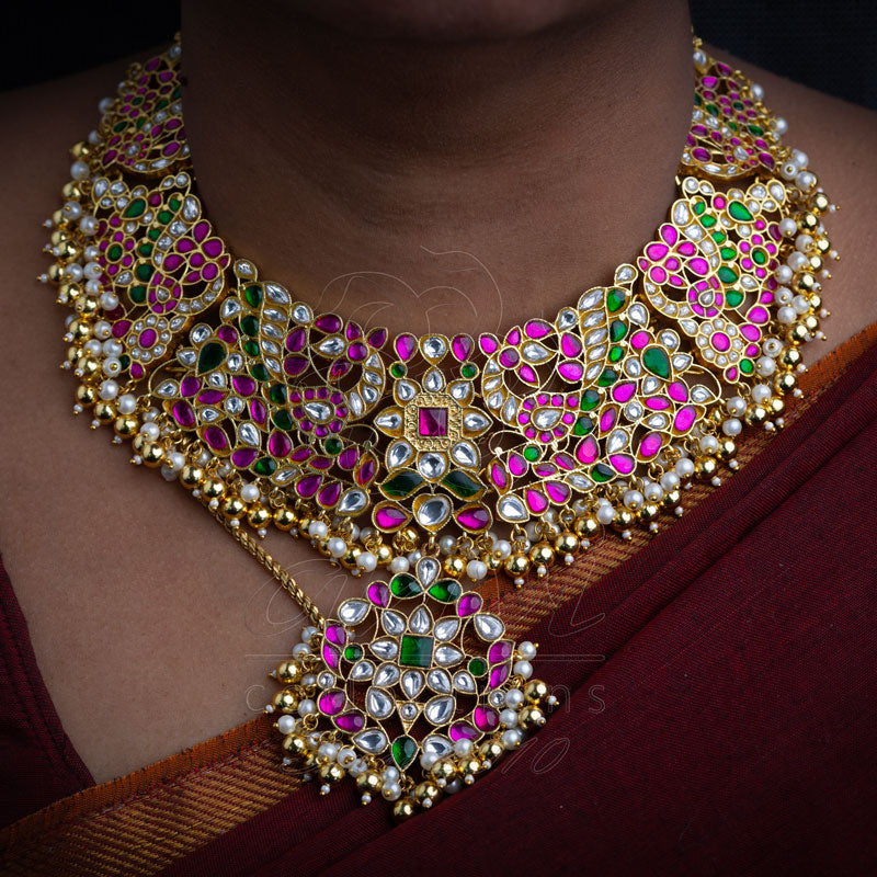 Multi Color Bridal Neckpiece