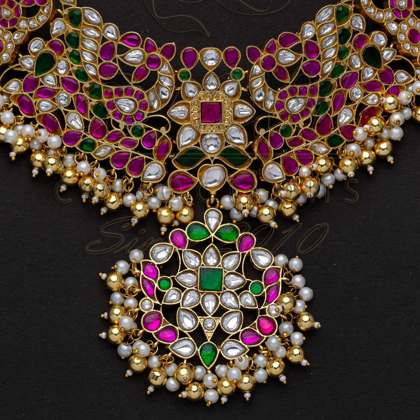 Multi Color Bridal Neckpiece