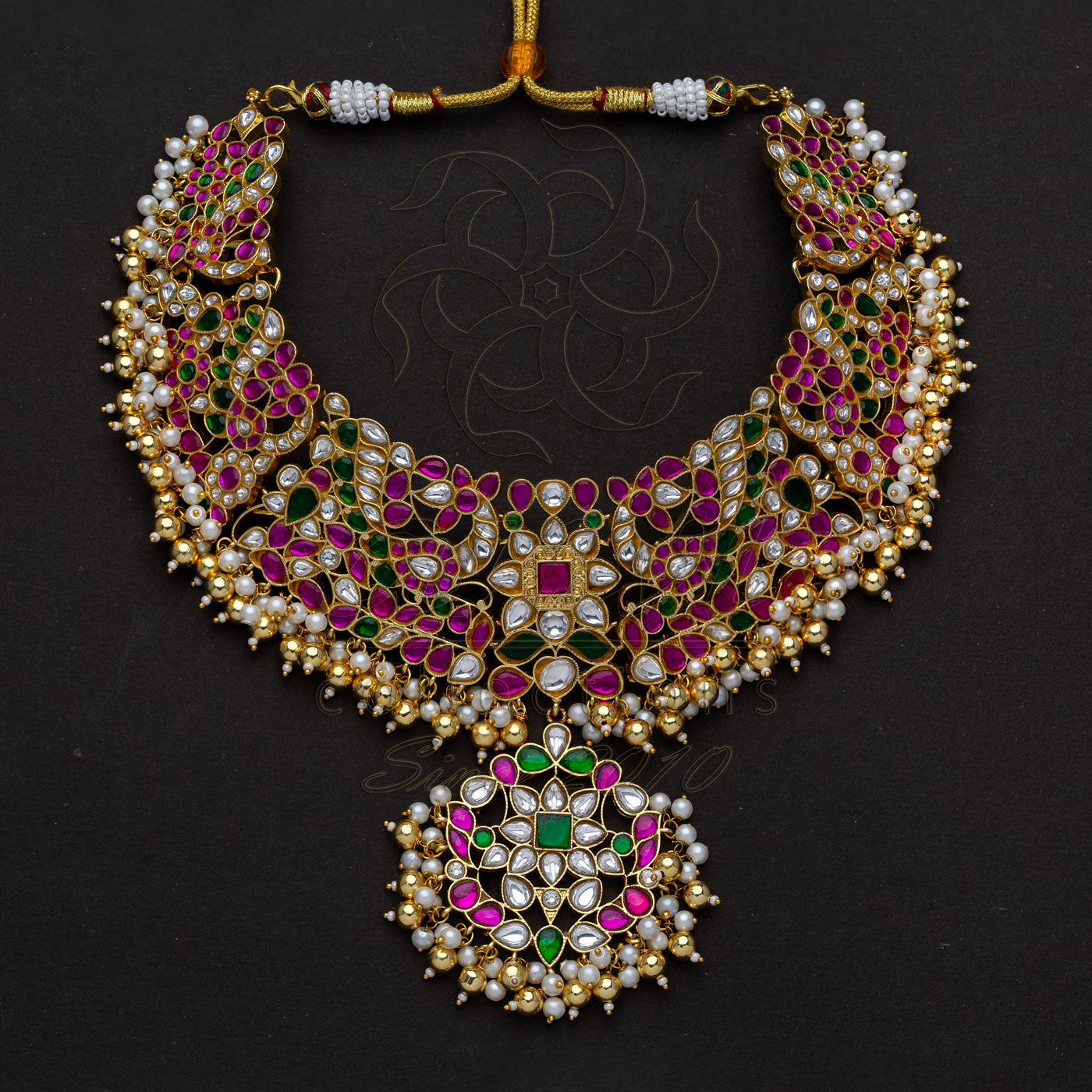 Multi Color Bridal Neckpiece