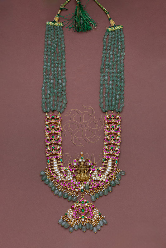 Lakshmi Nakshi Rani Haar with Strawberry Beads