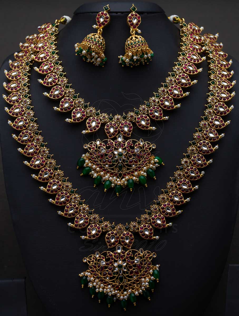 Kempu Mango or Magai Bridal Set