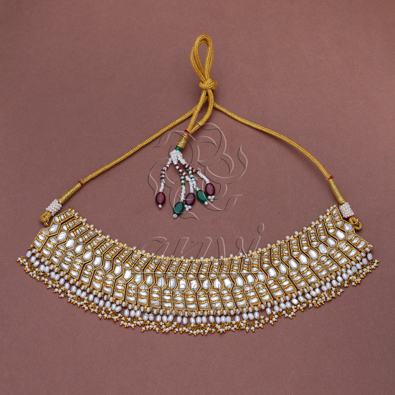 White Kundan Bridal Choker