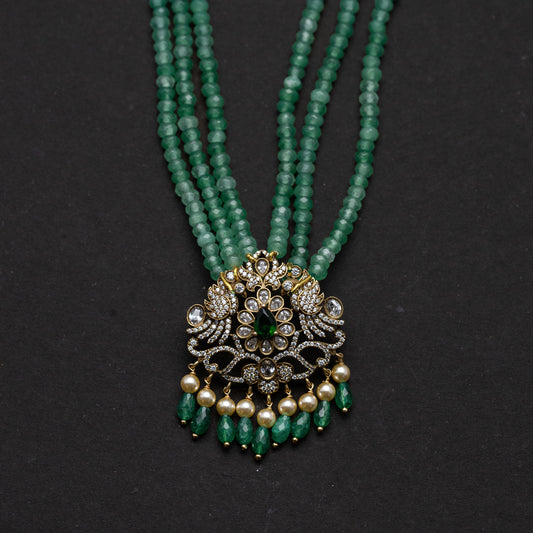 Peacock Victorian Necklace