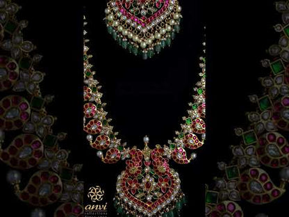 Jadau Kundan Mango Bridal Combo Set - 2